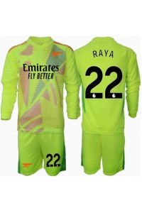 Arsenal David Raya #22 Keeper Babyklær Hjemme Fotballdrakt til barn 2024-25 Lange ermer (+ Korte bukser)